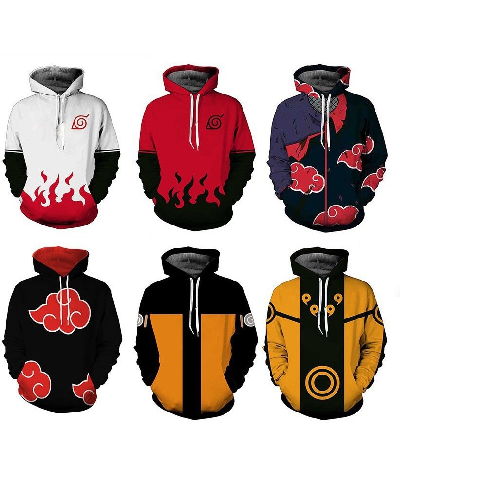 Jaket Hoodie Anime Naruto Akatsuki Itachi