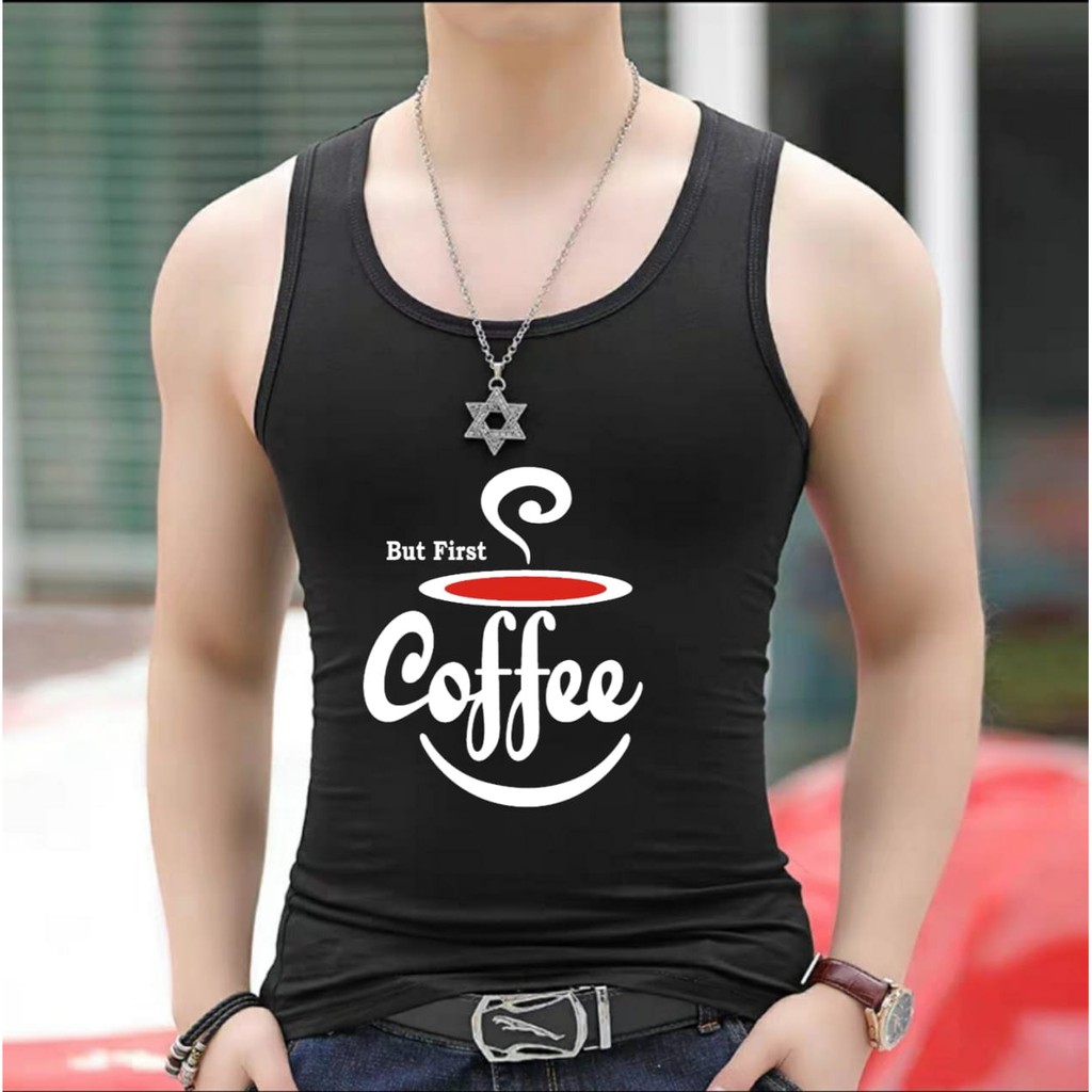 bisa cod - singlet coffe // kaos dalam // singlet - mukzhop