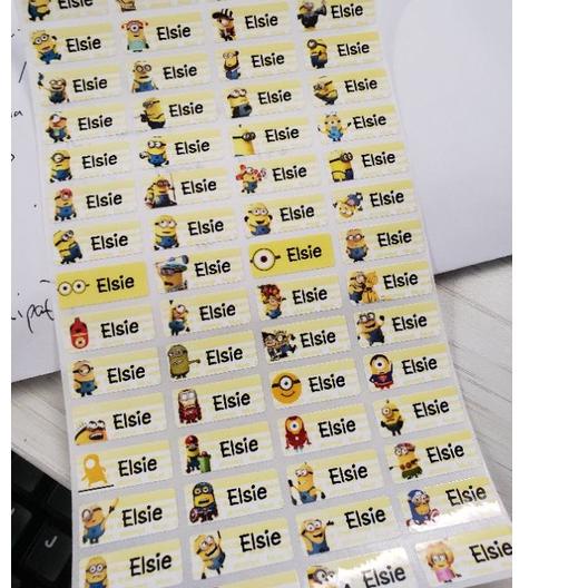 

オ Stiker Label Nama Name Sticker Minion Despicable Me Minions Waterproof Anti Air Berkualitas