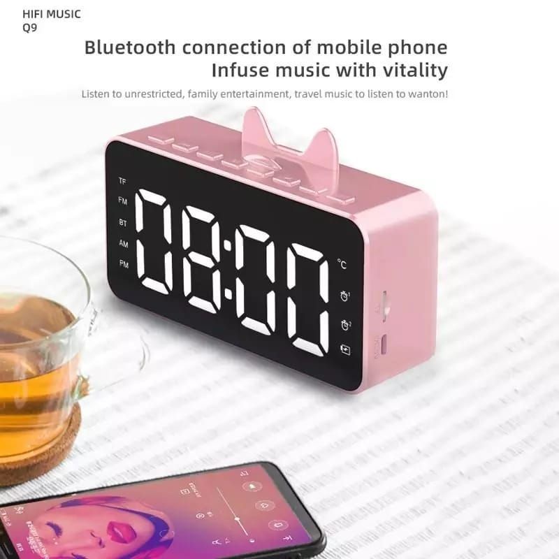 speaker alarm / Jam Alarm Q9 Bluetooth Digital Speaker