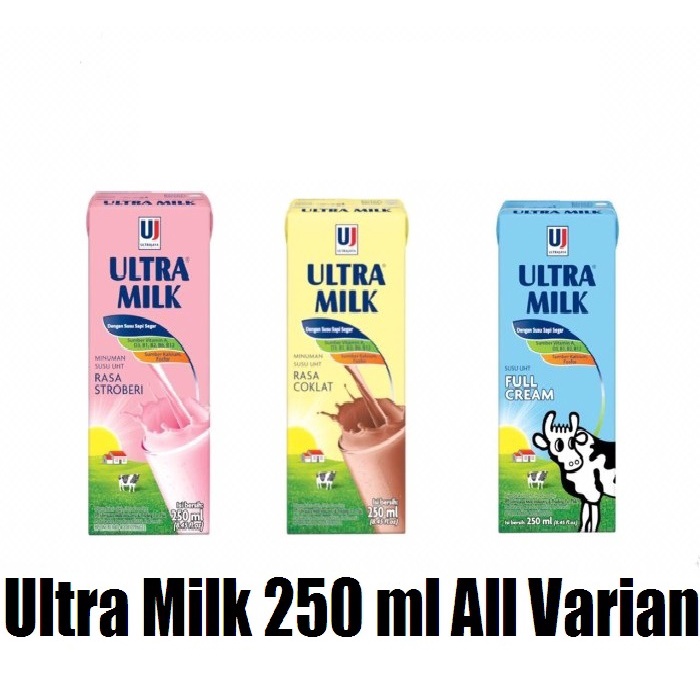 

Ultra Milk UHT 250 ml All Varian - Ultramilk 250 ml