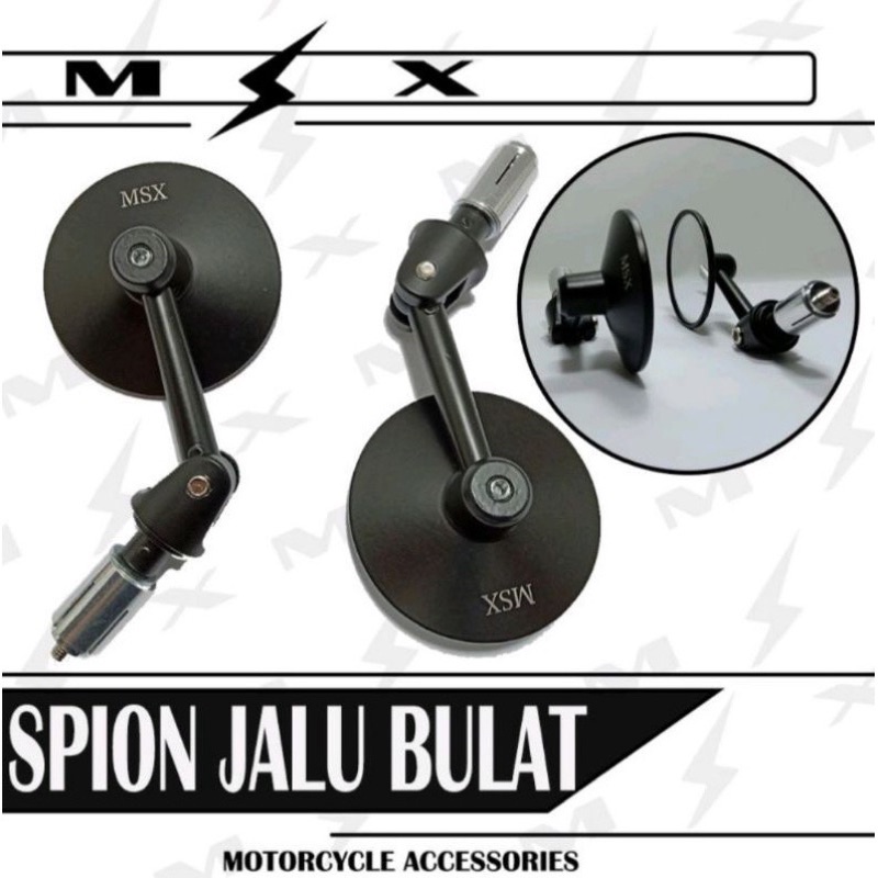 Spion Jalu Bulat Cnc Free Kunci L Kaca cembung Bening Universal