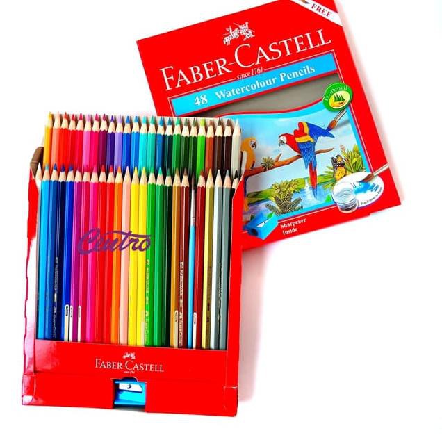 

RESTOCK-753 Faber Castell 48 WaterColour Pencil Watercolor Pensil Warna Cat Air