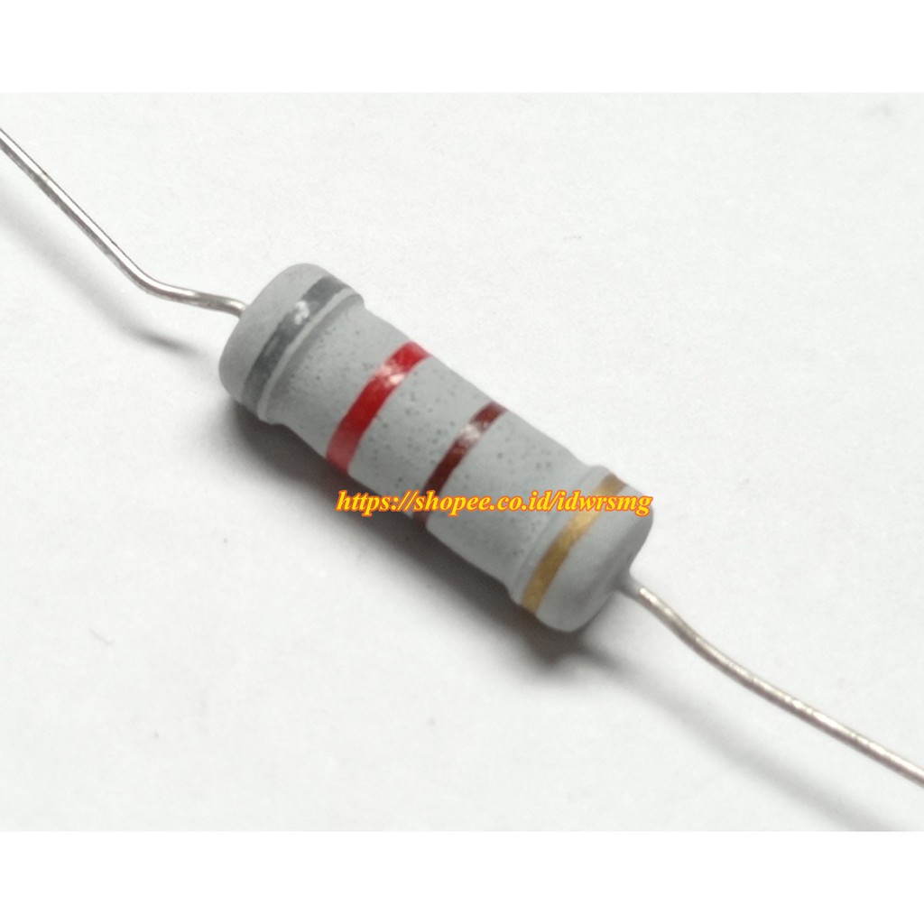 R resistor 2w 2Watt 820R 820 Ohm 820 R 820ohm 2 watt toleransi 5% 820r