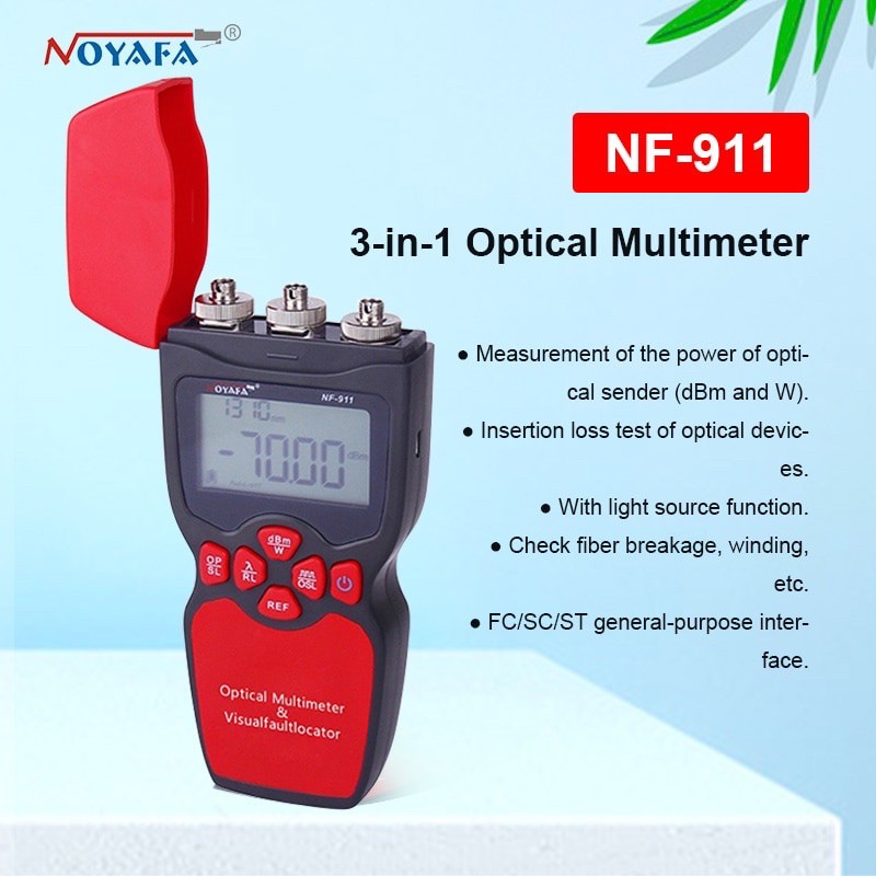 Optical Fiber Tester 3 in 1 (OPM, OLS, VLF) Nofaya NF-911C