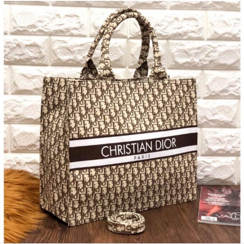 Tas Tote Fashion Motif Dor Viral Korean Terlaris