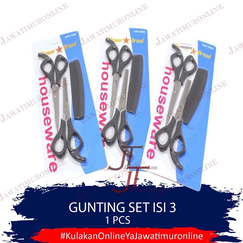 Gunting Rambut Set Mitsuwa Gunting Sasak Set Mitsuwa