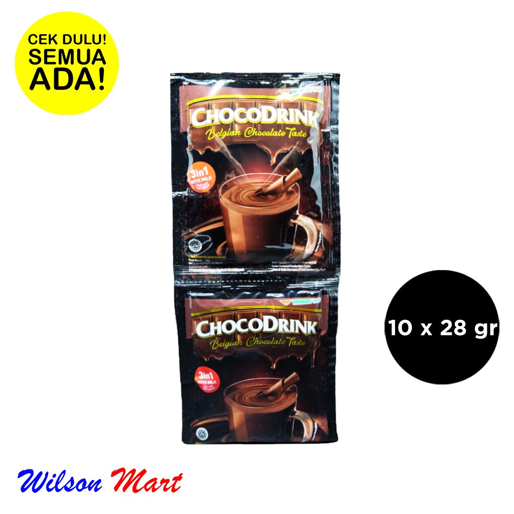 

CHOCO DRINK BELGIAN CHOCOLATE TASTE ISI 10 X 28 GRAM RENCENG