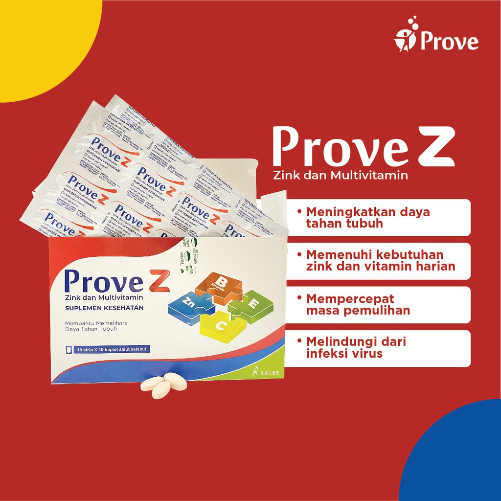 Prove Z 100 Kaplet - Suplemen Zinc dan Multivitamin