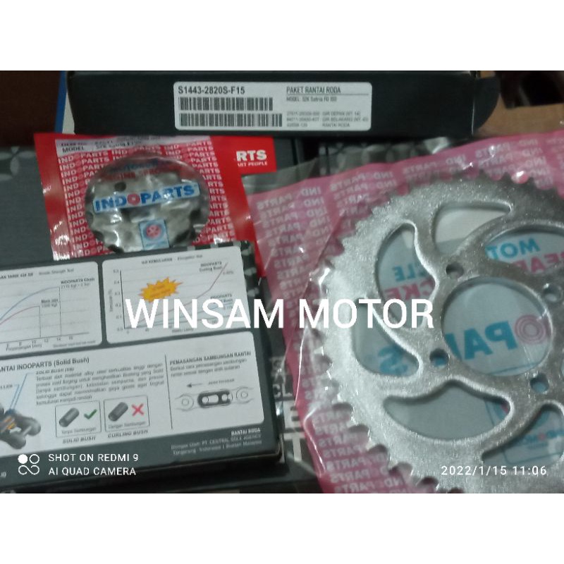 Gir paket Gear set Satria Fu 150 karburator lama Indoparts
