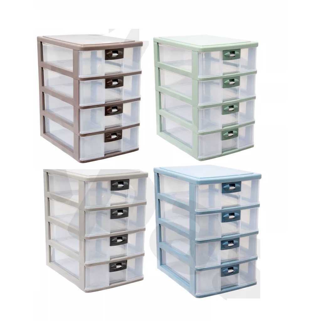 Lion Star PR 34 Pressa Container A4 Laci Plastik Mini Susun 4 Lionstar