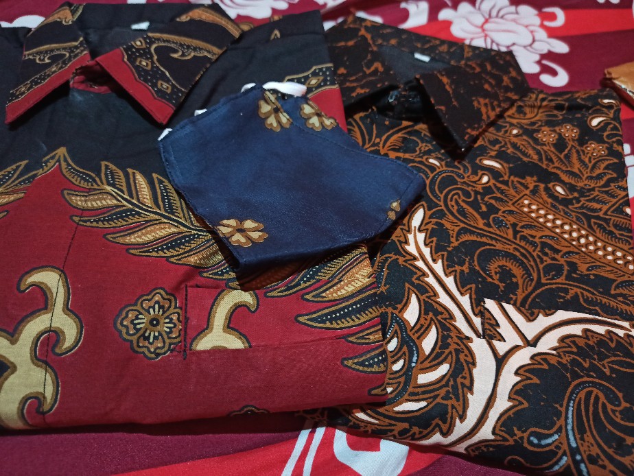 Batik Pria Lengan Panjang Lapis Furing Batik Solo Membara