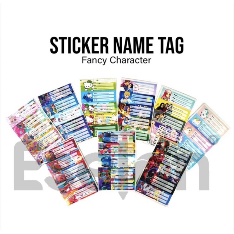 

STICKER LABEL BUKU MATA PELAJARAN KARAKTER | STIKER NAMA BUKU PELAJARAN