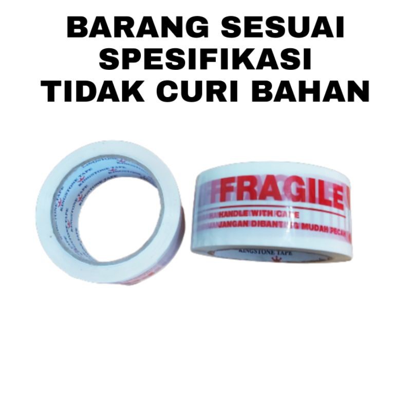 lakban fragile kingstone panjang 71 meter lebar 48mm