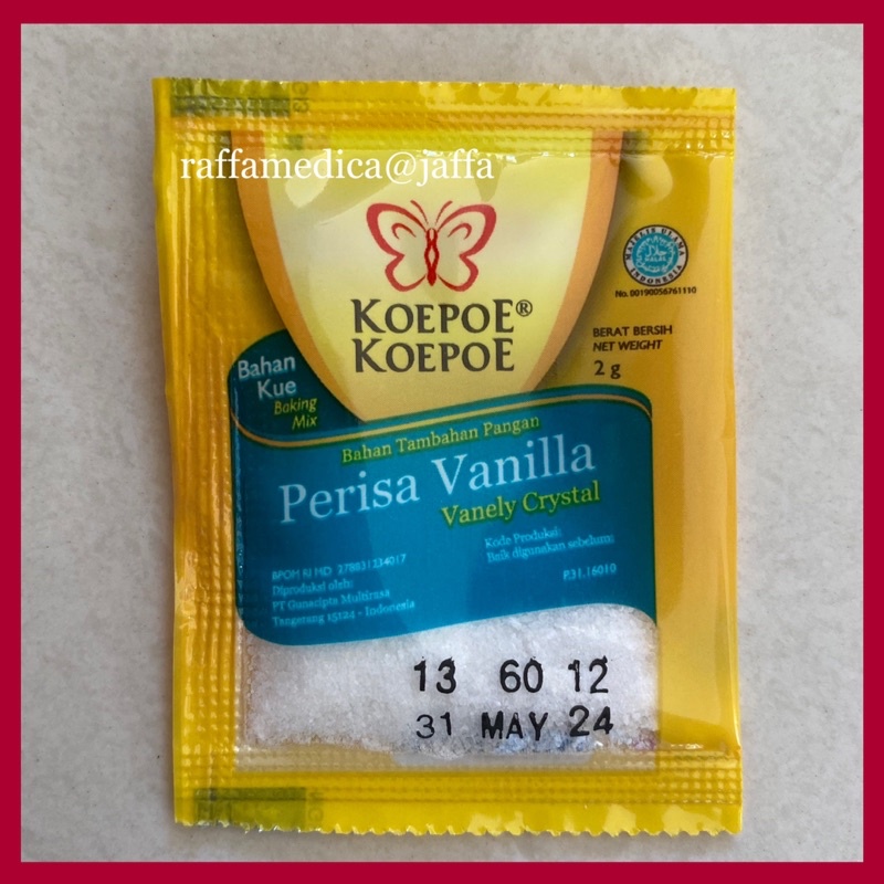 Perisa KOEPOE 2gr - VANILI CRYSTAL | per SACHET