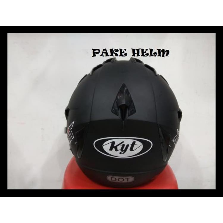 Helm Kyt Scorpion King Solid Black Doff Half Face