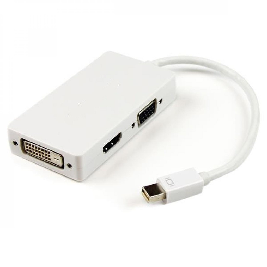 Konverter Mini Displayport ke HDMI/DVI/VGA 1080p Thunderbolt Compatible Port Thunderbolt Terbaru