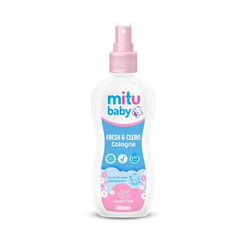 MITU BABY COLOGNE PINK/GREEN SPRAY 100ML&amp;50ML