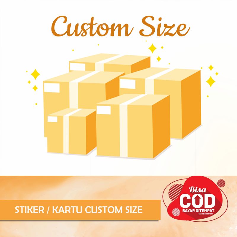 

Custom Size Stiker Label