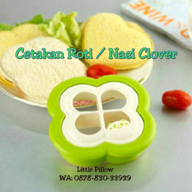 (CLOVER BENTO) Cetakan Bento Clover/ Cetakan Nasi Daun/ Cetakan Roti Murah