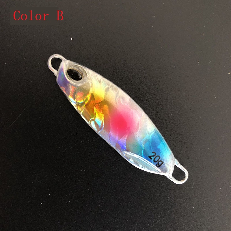 Shengyao 1pc Umpan Pancing Luminous Bahan Metal 10g / 20g / 30g / 40g Japan Duo Jig Fishing Lure Jigging Bait