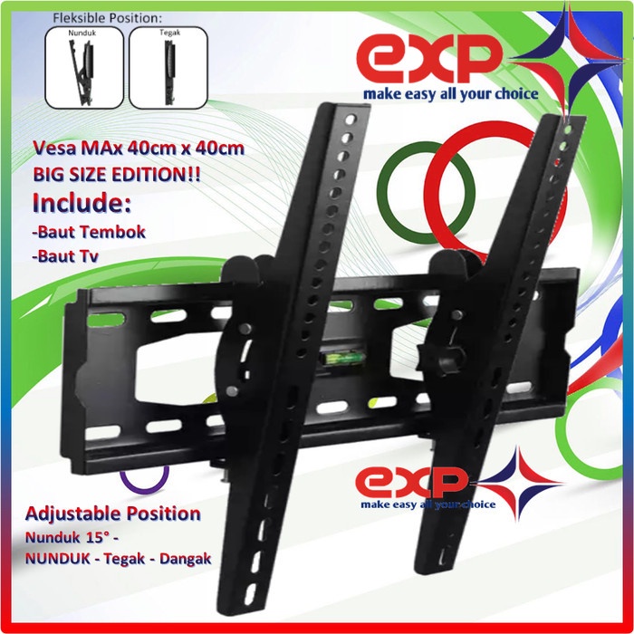 Bracket TV KHUSUS CHANGHONG 42&quot; s/d 55&quot; waterpass GARANSI 100% COCOK!