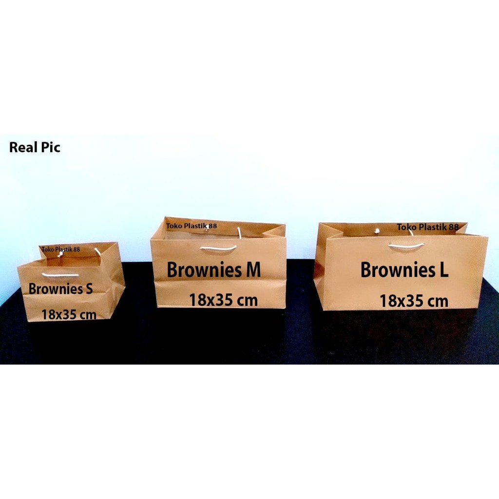 

FRESH Paperbag Coklat Polos Size Brownies Small 14 x 18 cm ISTIMEWA