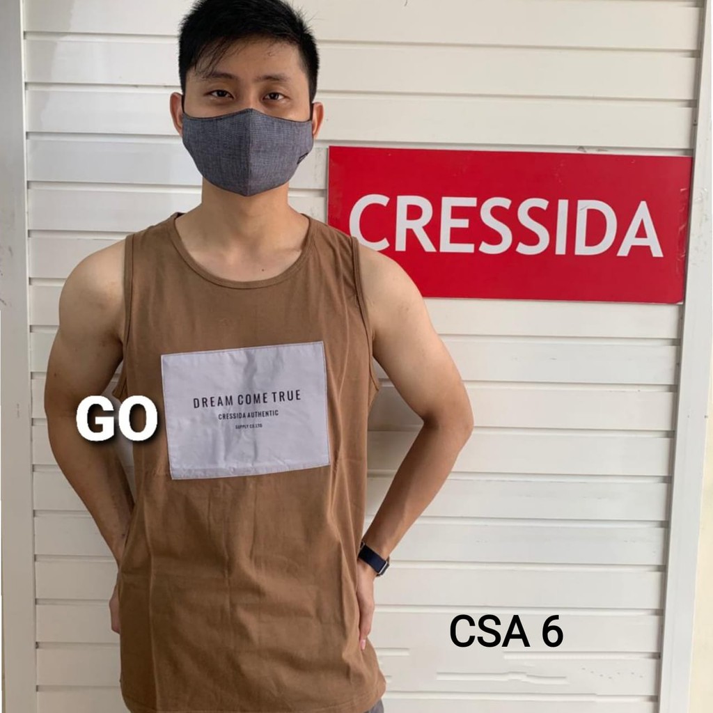 gof CSA CRESSIDA SINGLET PRIA Pakaian Kaos Dalam Cowok Laki-Laki Undershirt Original Brand