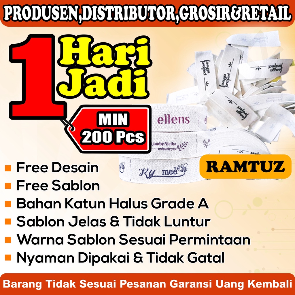 

Label / Label Katun Baju & Hijab