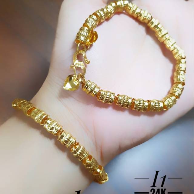 Xuping gelang lapis emas 24k 0927i