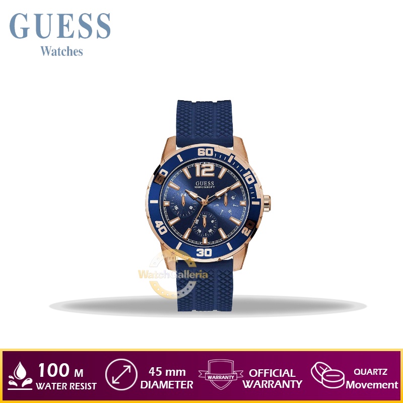 Jam Tangan Pria GUESS W1250G2 - Biru Original