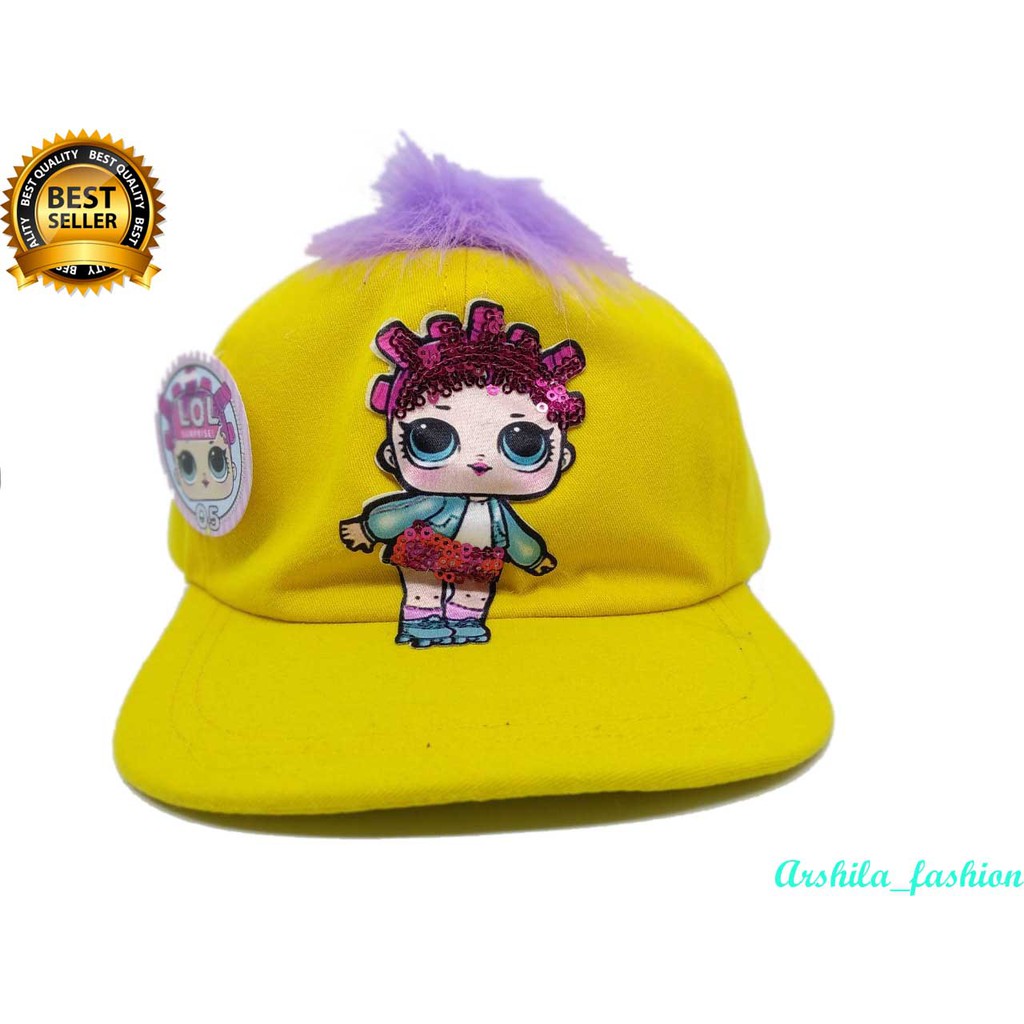 Topi anak LED/ topi LED GIRL dan SUPERHERO / TOPI ANAK LED Ada JAMBUL