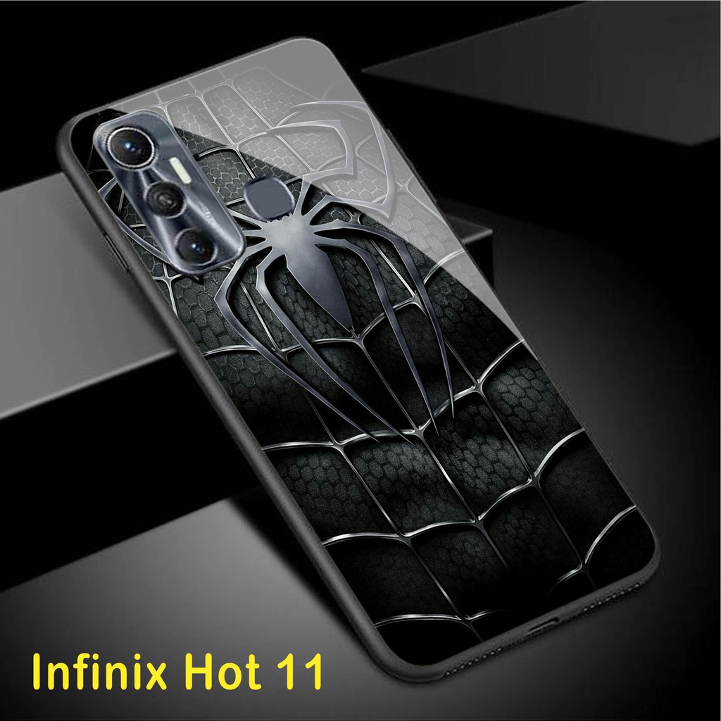 Case Infinix Hot 11 - Softcase Glass Kaca Infinix Hot 11 - A17 - Case Hp Infinix Hot 11 - Casing Hp 