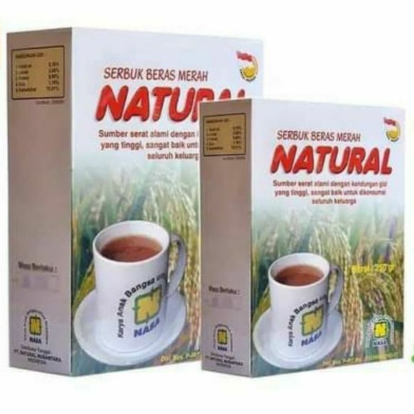 

serbuk beras merah natural