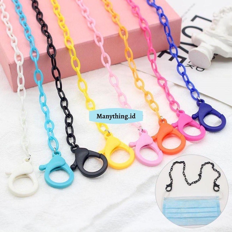 Strap masker ala korea / mask chain kalung masker / tali masker strap rantai / strap rantai korea 1