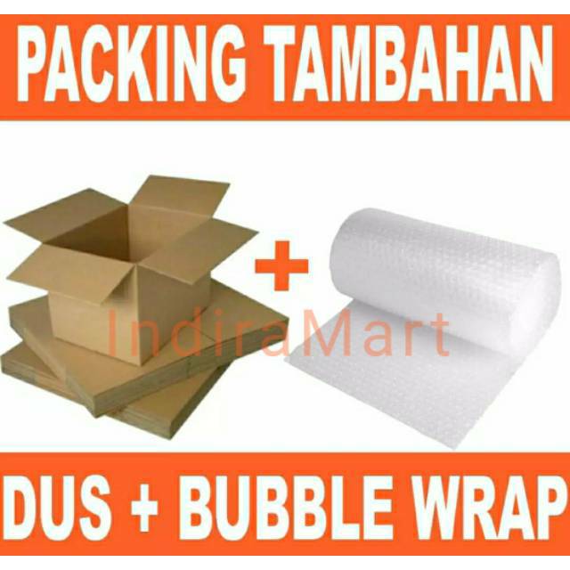 

Extra Bubble Wrap + Dus (Packingan Tambahan)