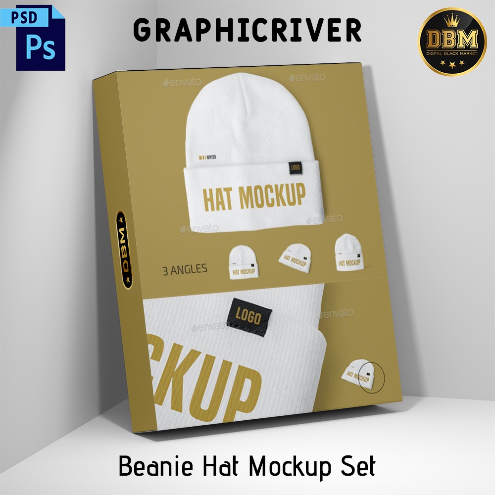 Beanie Hat Mockup Set - Photoshop