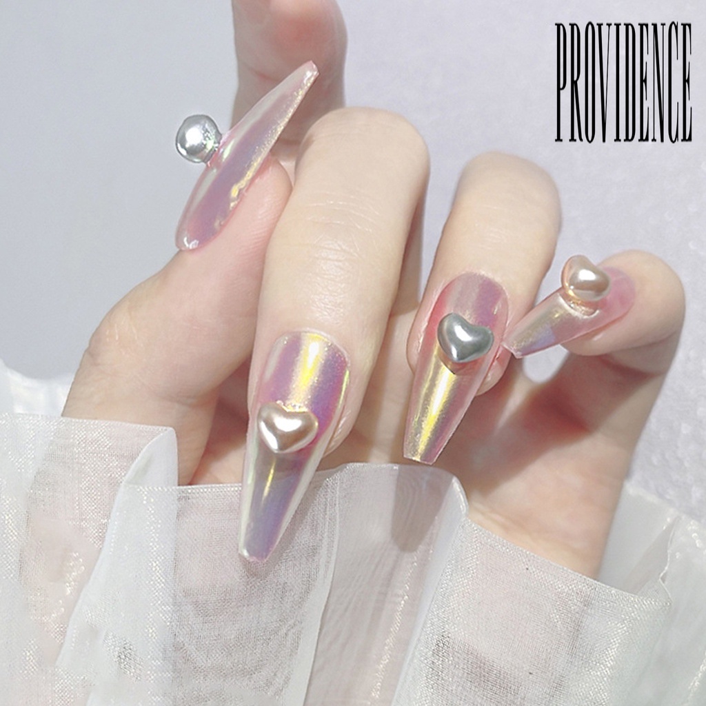 Providence 1 Kotak Mutiara Imitasi Bentuk Hati Untuk Dekorasi Nail Art DIY