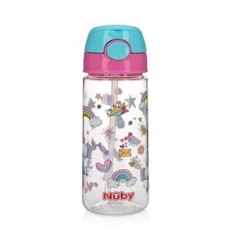 nuby tritan flip it straw cup 532ml