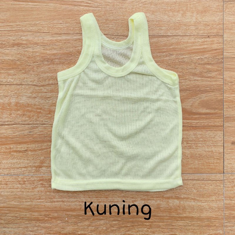 1/2 LUSIN (6 pcs) Singlet bayi WARNA ukuran S / M / L / XL grosir