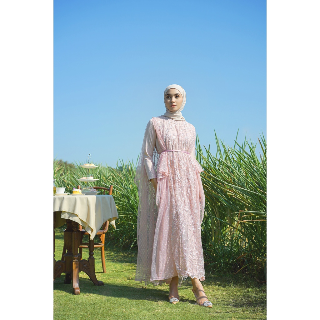 Aura Label - Florence Dress in Pink