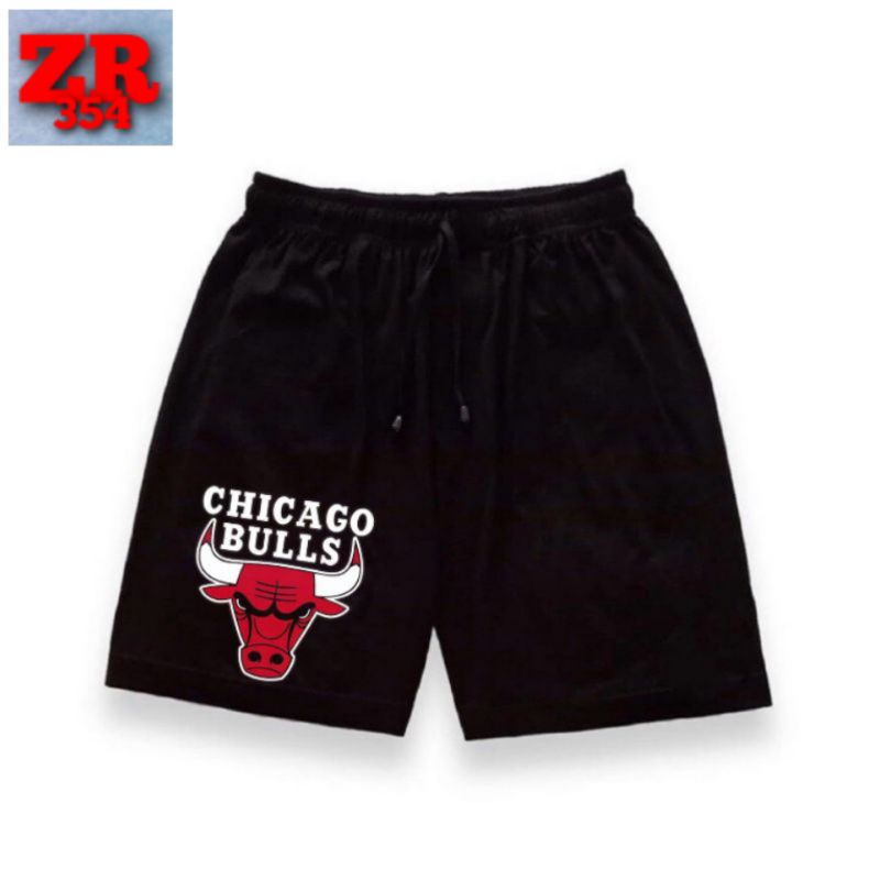 Celana Pendek Hitam Chicago Bulls / Celana Basket Chicago Bulls / Boxer Chicago Bulls / Celana Kolor
