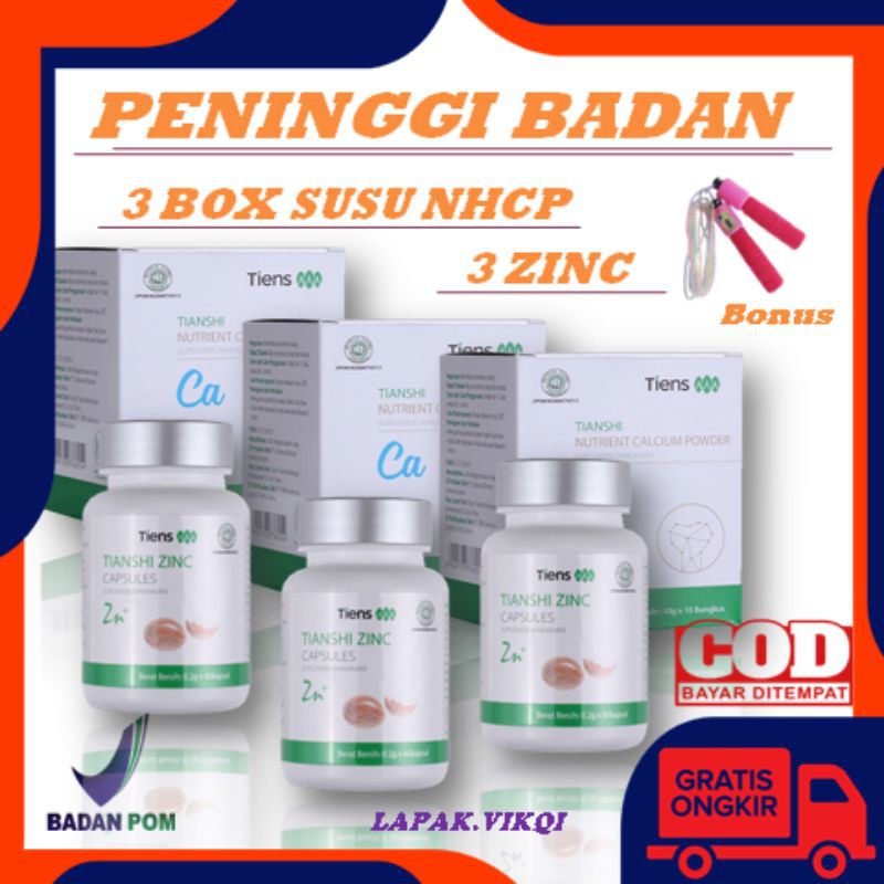 Tiens Zinc Kapsul Zinc Tianshi Obat Peninggi Badan Penambah Nafsu Makan ORIGINAL