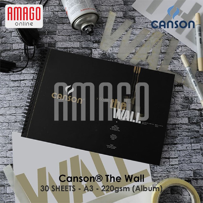 CANSON THE WALL - 30 SHEETS - A3+ - 220G (ALBUM) - 400078799