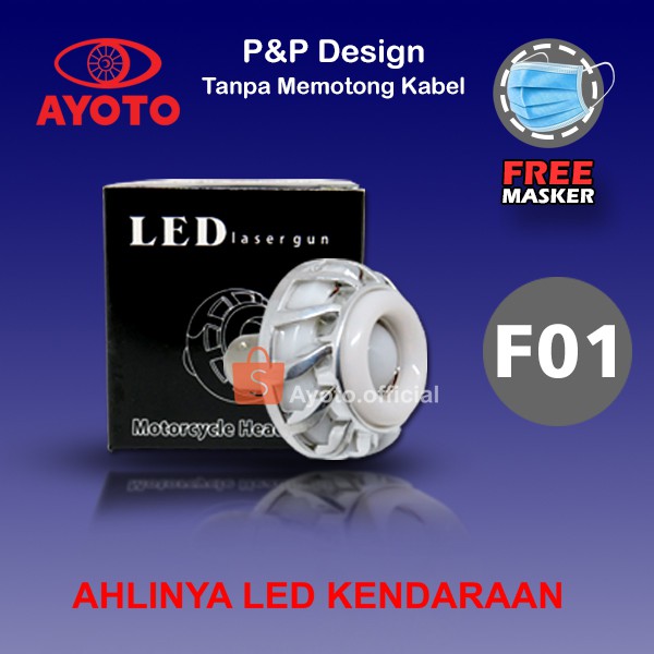 Lampu Projie motor led AYOTO F1