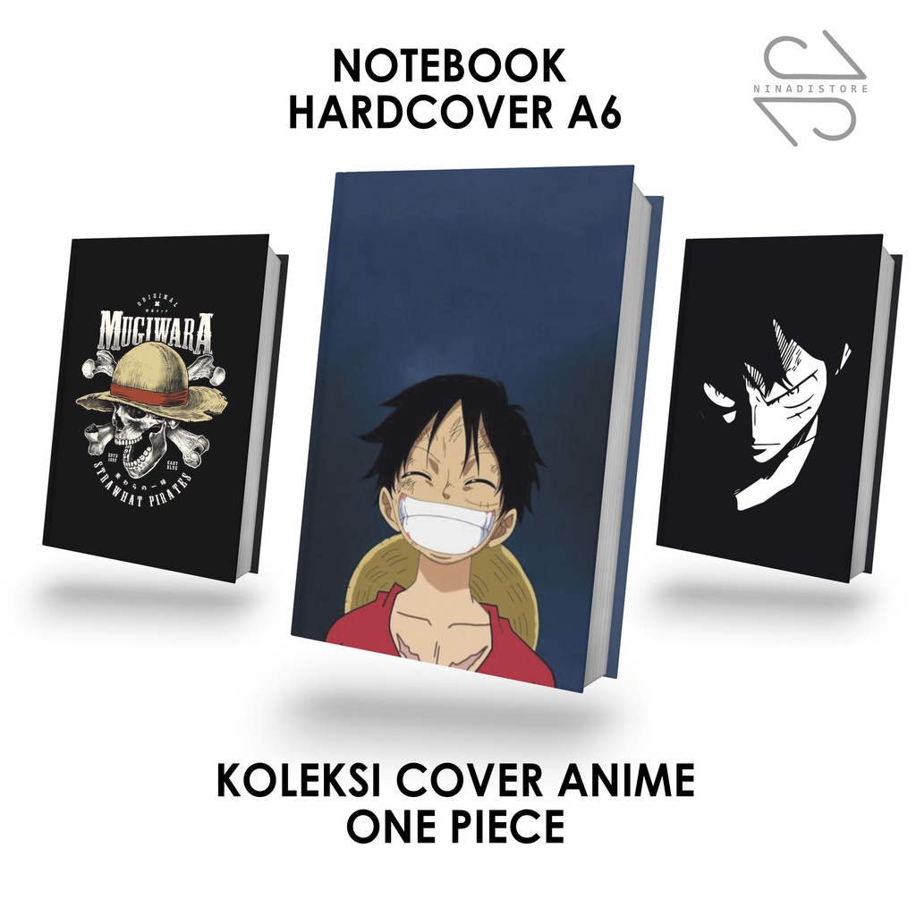 

Pocket Book/Notebook Hardcover A6 isi polos dan garis Gambar ONE PIECE