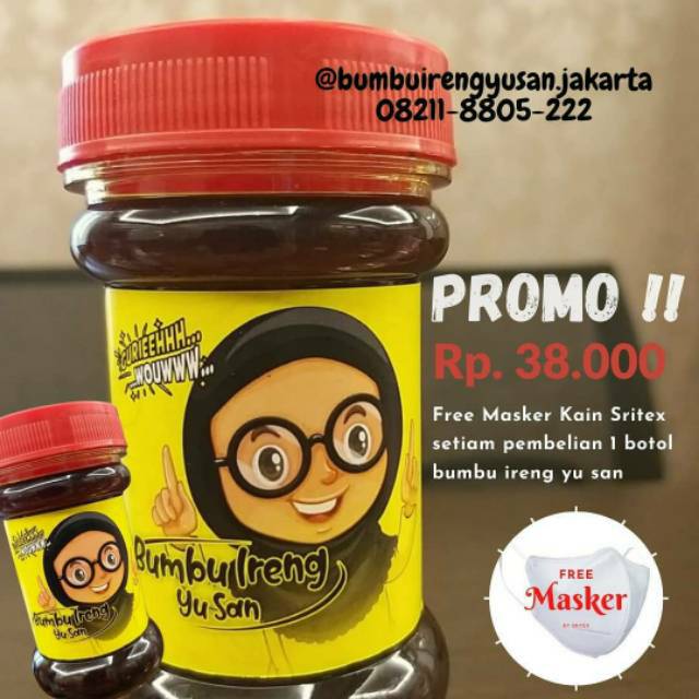 

BUMBU IRENG YU SAN ORIGINAL PEDAS special yusan teungku wisnu