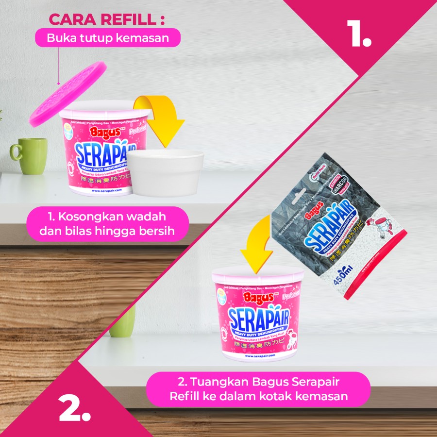 BAGUS SERAPAIR 450 ML SERAP AIR ANTI LEMBAB PENGHILANG BAU JAMUR