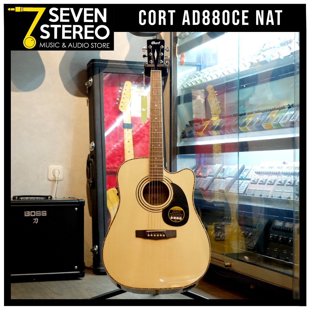 Cort AD880CE NAT Acoustic Electric Guitar