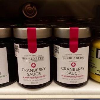 

Beerenberg aust cranberry sauce jam 175 gr